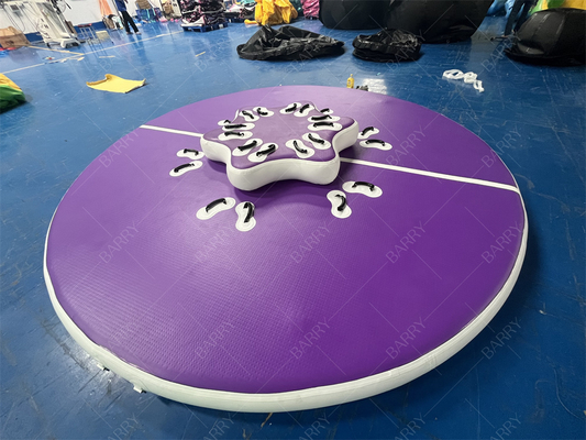 Thả khâu PVC ống tròn màu tím bơm bơm bơi đồ chơi nước cho hồ bơi hồ