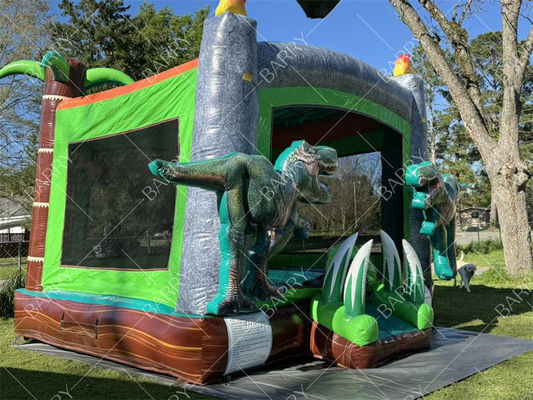 T-Rex Dinosaur Băng trượt nước bơm lên Nhà nhịp bơm bơm lên Tháp nhảy