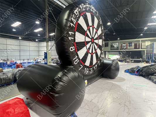 Commercial PVC Inflatable Outdoor Dartboard Airtight Shooting Target Inflatable Football Dart Game for Kids Adults