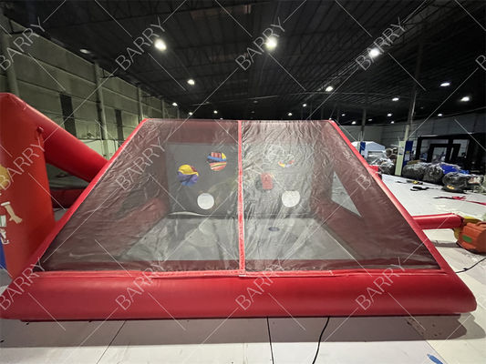 Bộ khung thành bóng đá bơm hơi tùy chỉnh, trò chơi thể thao quảng cáo cho tiệc bãi biển & sự kiện