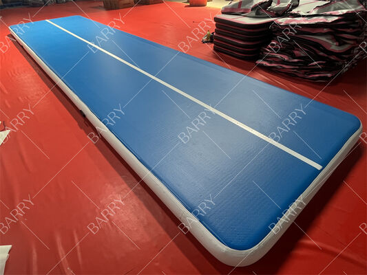 Nhà máy đường thổi không khí cho thể dục thể dục Tumbling Mat With Drop Stitch Blower Velcro Connect For Yoga Use