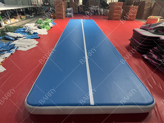 Nhà máy đường thổi không khí cho thể dục thể dục Tumbling Mat With Drop Stitch Blower Velcro Connect For Yoga Use