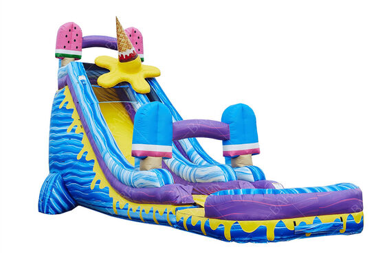 Amazing 24 ft Ice Cream Inflatable Slide Inflatable Water Slide for Sale