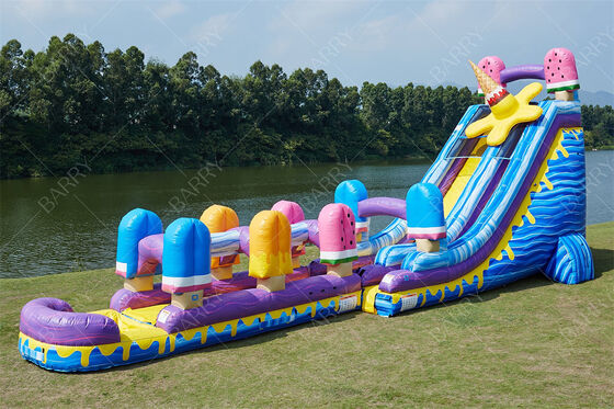 Amazing 24 ft Ice Cream Inflatable Slide Inflatable Water Slide for Sale