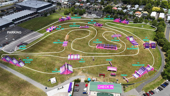 Khóa học chướng ngại vật bơm hơi cỡ lớn NL Cuộc đua chạy chướng ngại vật bơm hơi 5K