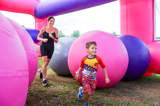 Khóa học chướng ngại vật bơm hơi cỡ lớn NL Cuộc đua chạy chướng ngại vật bơm hơi 5K