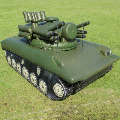 8.8m Tank quân sự có thể bơm Model Outdoor Event Decor Tactical Decoy Light Tank