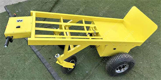 Carrello manuale elettrico a 4 ruote per impieghi gravosi con verricello per il sollevamento di gonfiabili