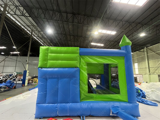 Green Jumping Castle Lâu đài tùy biến Lâu đài bơm bơm Bounce & Slide Combo