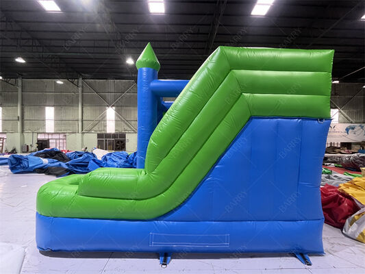 Green Jumping Castle Lâu đài tùy biến Lâu đài bơm bơm Bounce & Slide Combo