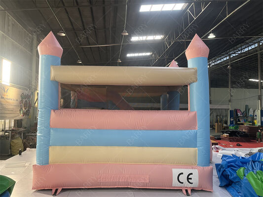Pink và Blue Princess Pastel Castle Nhà bật lên với slide