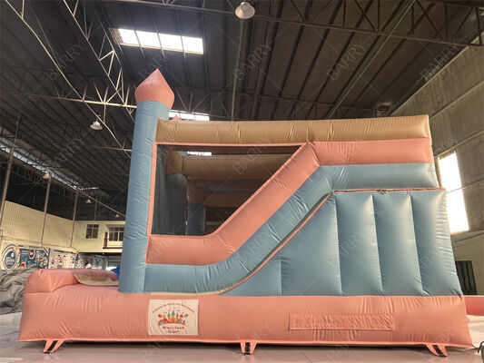 Pink và Blue Princess Pastel Castle Nhà bật lên với slide