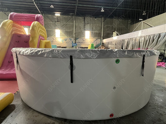 Bể ngâm lạnh bơm hơi tròn có nắp Chất liệu Drop Stitch Bể bơi có nắp
