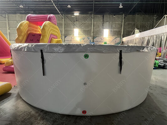 Bể ngâm lạnh bơm hơi tròn có nắp Chất liệu Drop Stitch Bể bơi có nắp