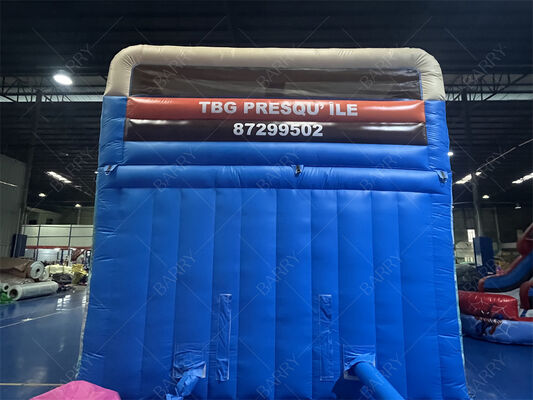 Cầu trượt bơm hơi 2 làn chủ đề Moana Cấp thương mại Cầu trượt bouncy cho trẻ em có hồ bơi