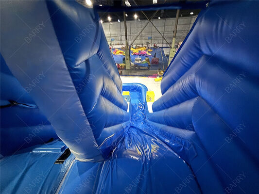 Diều bơm hơi bằng PVC màu xanh thương mại cho trẻ em sân sau có hồ bơi để sử dụng tại nhà