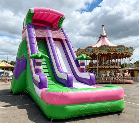18ft Tall Safari Tiger Print Inflatable Water Slide