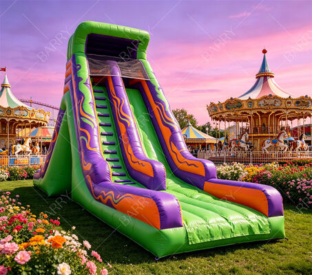 18ft Tall Safari Tiger Print Inflatable Water Slide