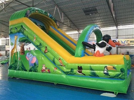 Phim hoạt hình  Theme Bơm nước nổi 7 * 4 * 5m Trượt nước cho trẻ em