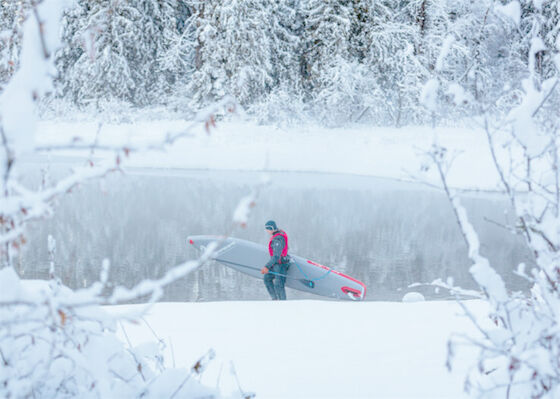 SCT Ván SUP bơm hơi Giữ an toàn trong thời tiết lạnh Chèo ván trượt tuyết