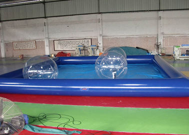 Bể bơi gia đình inflatable với nước bóng zorb / hồ bơi nước inflatable
