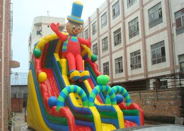 Thú vị Clown Durable PVC thương mại lớn Inflatable Slide cho thuê