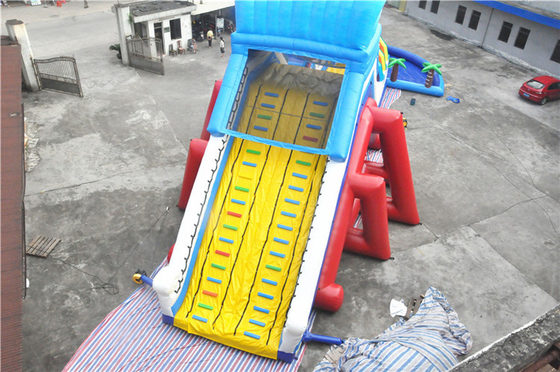 Thương mại 0,55mm PVC Inflatable Bounce House Trượt nước 20mL * 8wW * 7mH
