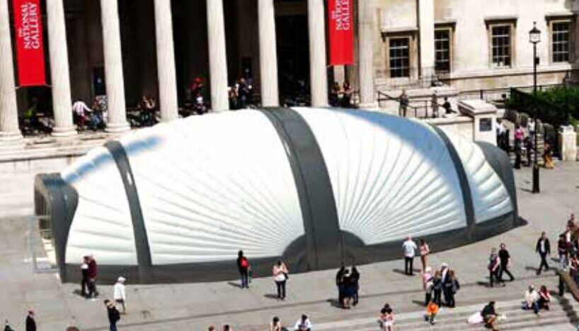 Beetle trắng kết cấu xây dựng inflatable với in ấn thương hiệu cho sự kiện