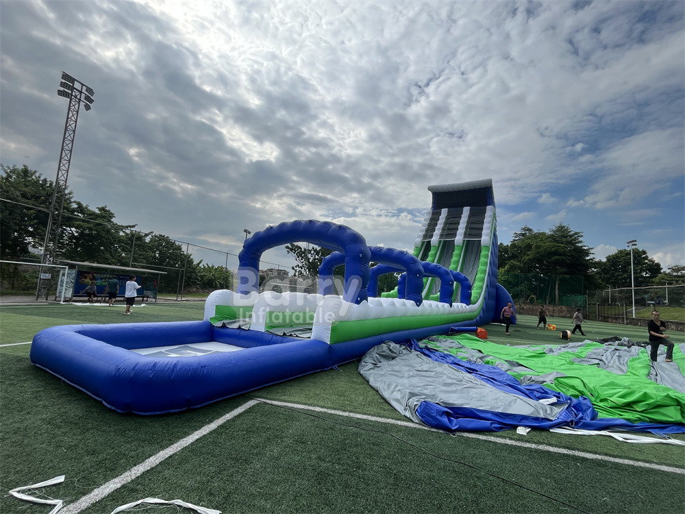 Thương mại cấp tùy chỉnh làm 30x9x13m Wave khổng lồ bơm nước trượt cho trẻ em Người lớn nóng trong 5km chạy bơm