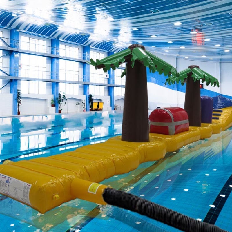 Không thấm nước hàn Chạy chướng ngại vật Chơi trò chơi nước 13.8M Pirates Treasure Pool Chạy nước sâu bơm