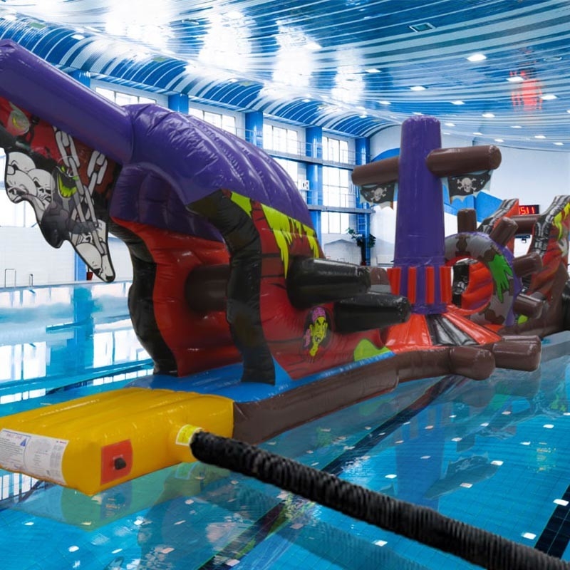 Đồ bơi 12.5M ghost ship bơi bơm bơm lên đường cản nước cho bể bơi chơi
