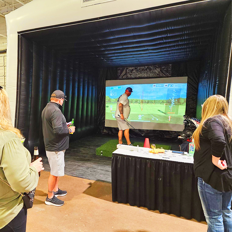 Cao chất lượng Golf Trại bơm ngoài trời Indoor Golf bơm trong phòng mô phỏng thể thao Golf bơm trong lồng