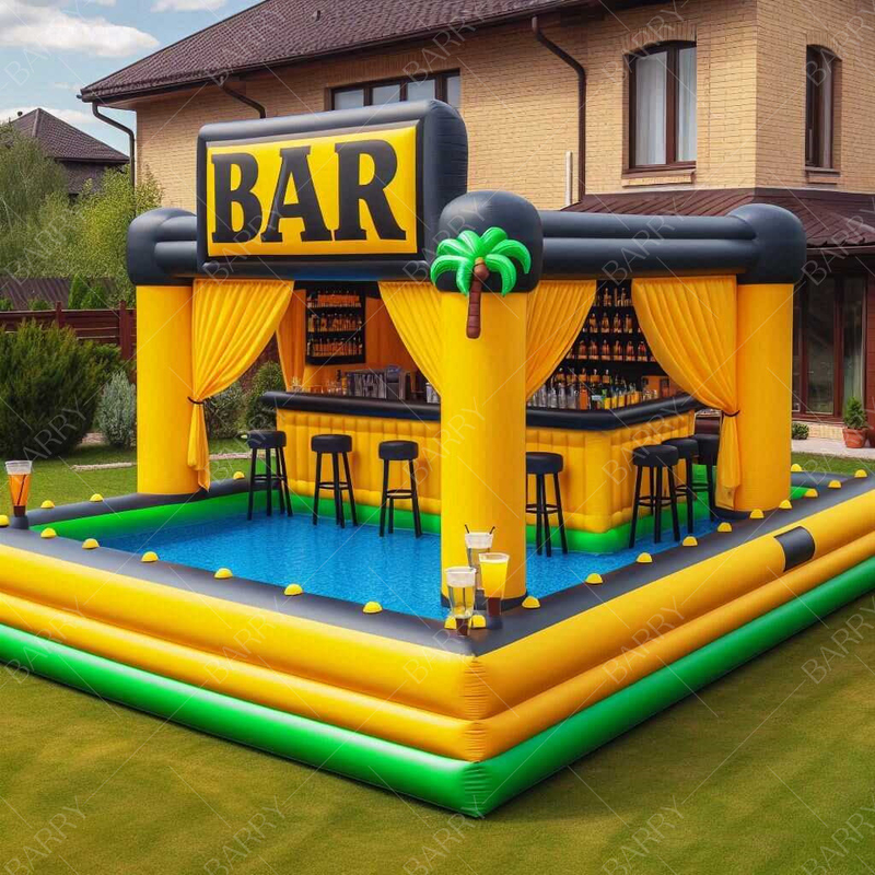 Thiết kế mới tuyệt vời Bể bơi bơm bơm Pub Nhà lều Bể bơm bơm nổi Bể bơm