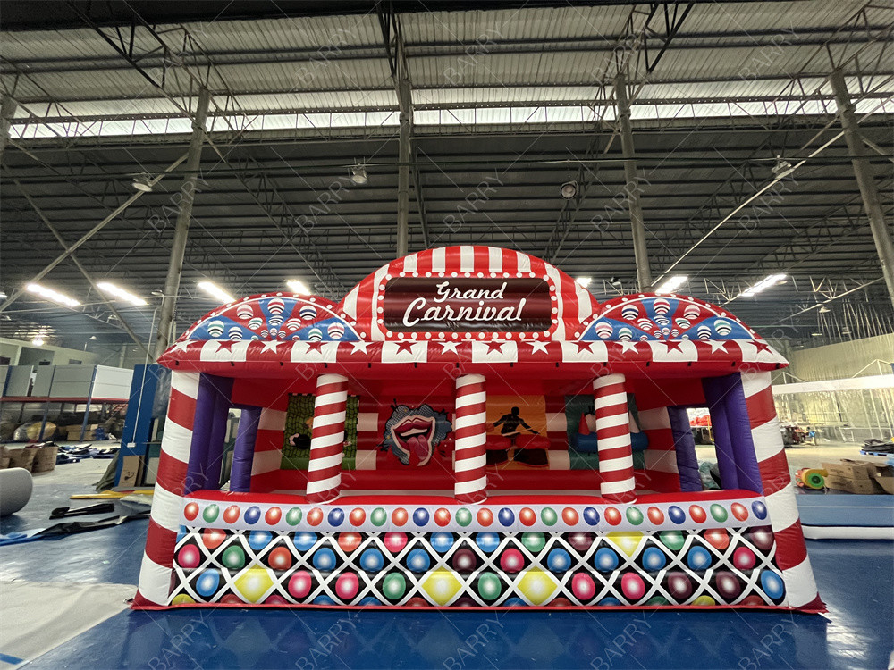 Thể thao 3 Game Carnival Game Booth 4 In 1 Combos Trại chơi Carnival Grand
