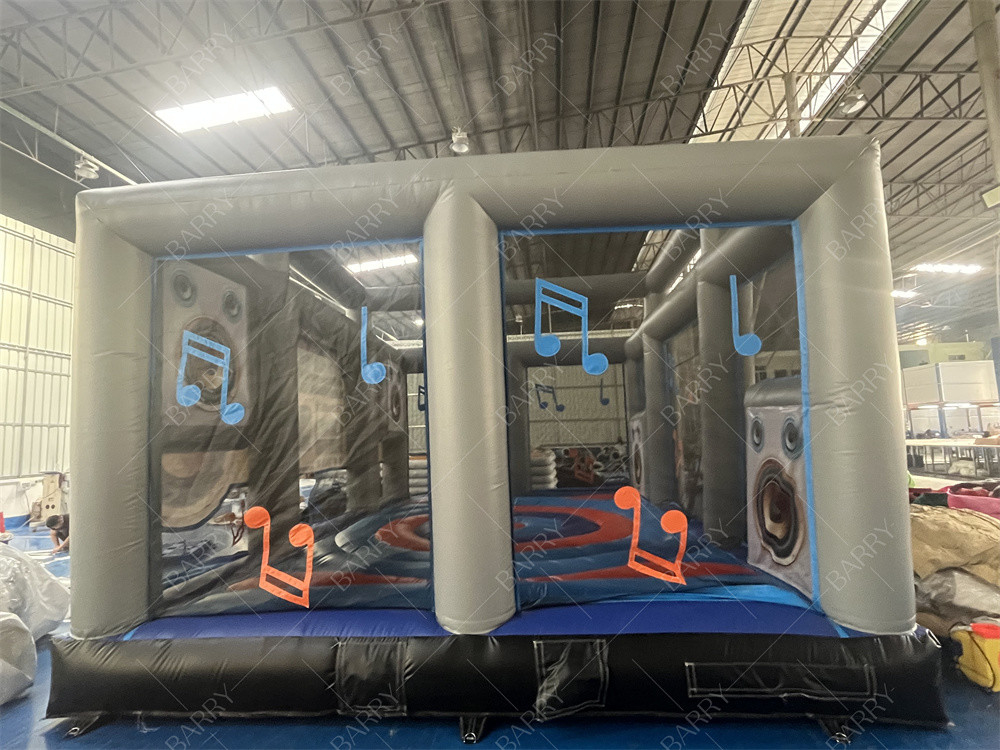 Interactive Inflatable Disco Dance House Adult Boom Box nhảy Bouncy Castle Retro Boombox Bouncer Cho bữa tiệc