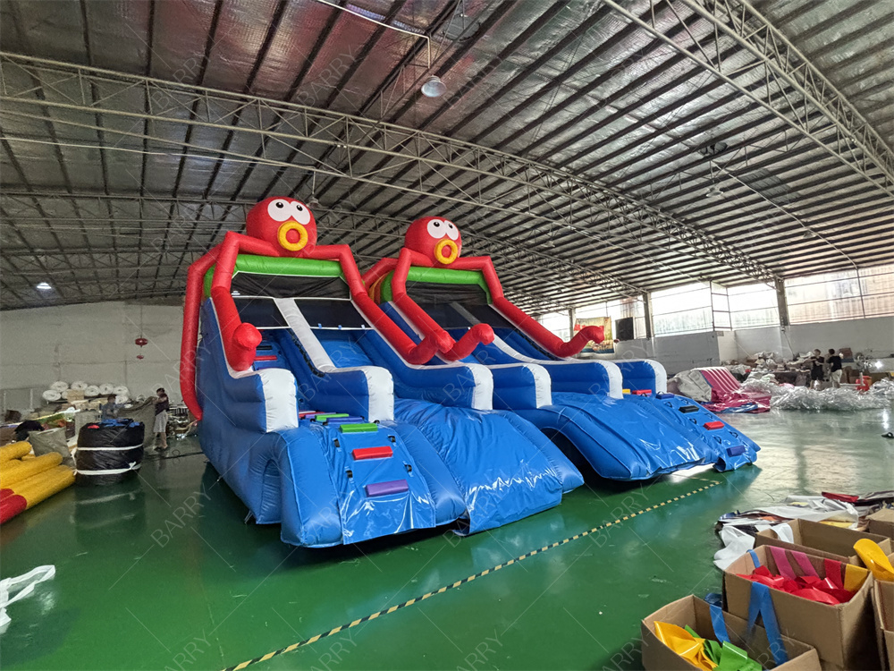 Sea World Theme Bạch tuộc Bể bơi bơm, Bãi trượt bơm cho hồ bơi sân sau công viên nước