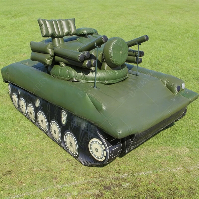 8.8m Tank quân sự có thể bơm Model Outdoor Event Decor Tactical Decoy Light Tank