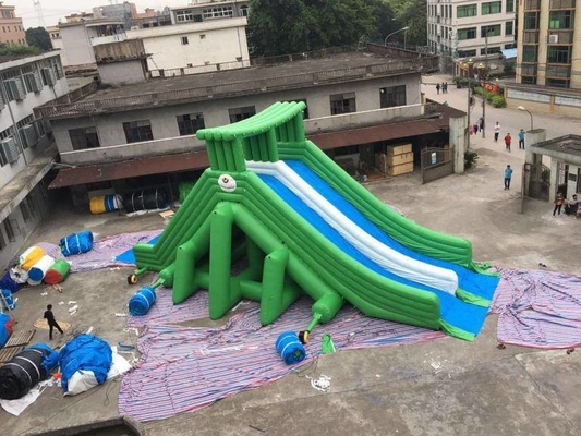 Bộ trượt nước bơm hơi nhiều màu Bouncer Blow Up Castle Combo