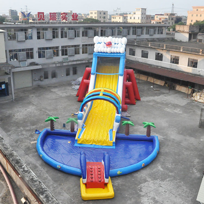 0,55mm PVC Cầu vồng dài theo chủ đề Trượt nước và Trượt nước với Hồ bơi