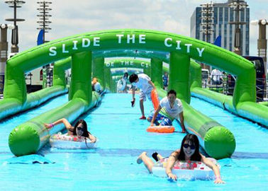 Tùy chỉnh dài tuyệt vời Inflatable nước Slides Đối với trẻ em Amucement