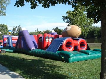 Cuối cùng các khóa học trở ngại inflatable thương mại cho cuộc đua ngoài trời