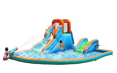 Lớn chống cháy nước Inflatable Fun EN14960 Với hồ bơi lớn