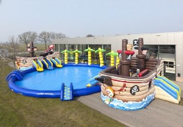 Priate Bay Trượt nước Inflatable chuyên nghiệp an toàn cho giải trí