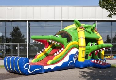 Crocodile Jumping Castle Inflate Combo ngoài trời với CE / UL Blower