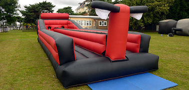 2 Lane Inflatable Bungee Run Race Trò chơi ngoài trời cho cuộc thi