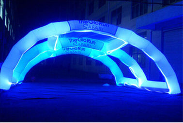 Sản phẩm quảng cáo inflatable trang trí, ánh sáng LED cầu vồng vòm cầu vồng