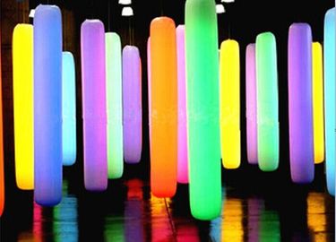 Sex Tube 8 Led Lighing Inflatable Cột Thay đổi màu sắc cho Diaplay