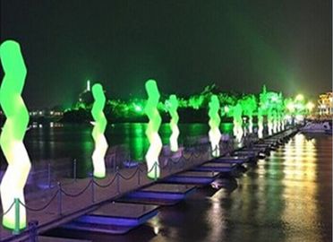 Inflatable sóng dẫn ánh sáng màu thay đổi Led cho đường tối