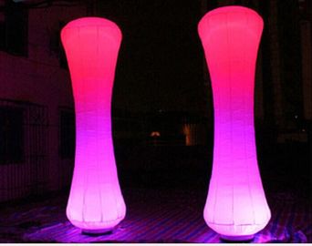Red Led Wedding Inflatable Led Chiếu Sáng Ống Đồng Hồ Cát Cho Elegent Đảng