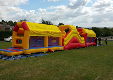 Tuyệt vời 75ft Massive Bouncy Castles Khóa học trở ngại trong trò chơi Challenge